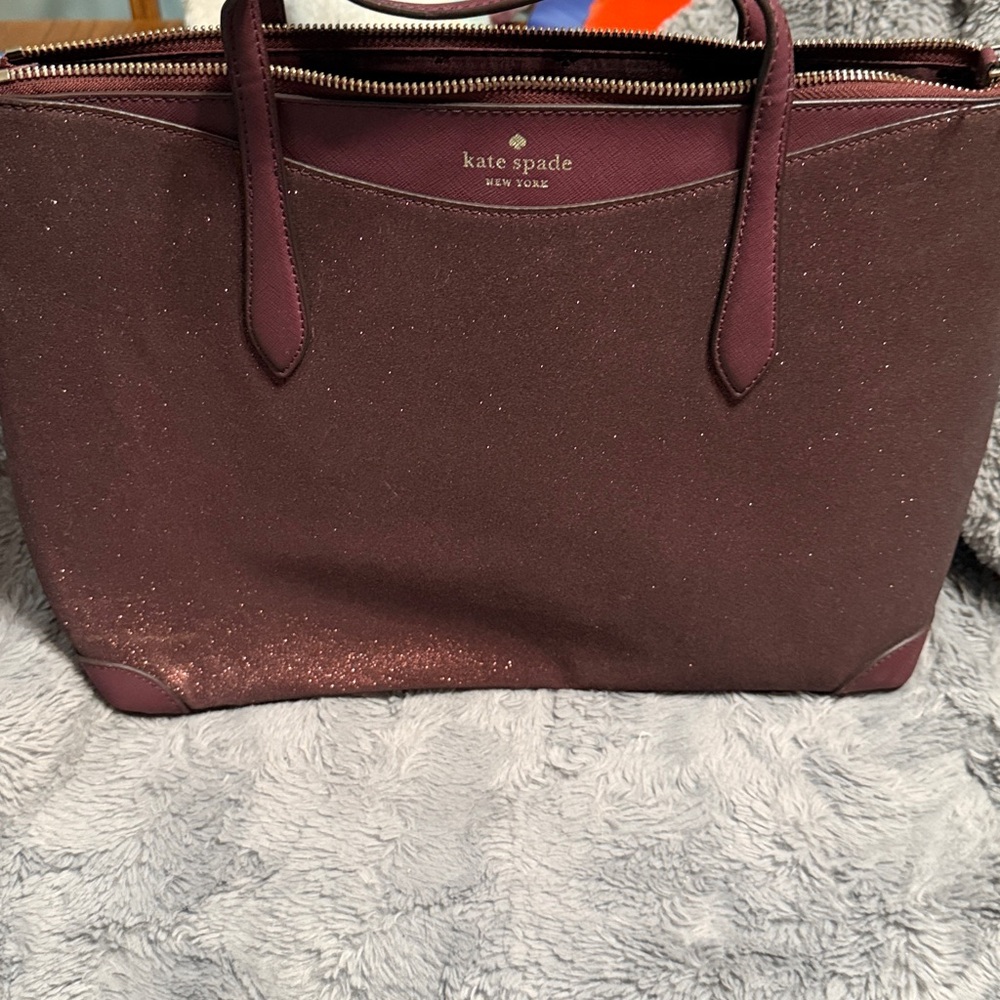 Kate Spade Deep Burgundy Satin Interior Handbag
